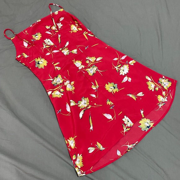 Urban Romantics Cowl Neck Floral Dress, Pink, Medium - Picture 3 of 5